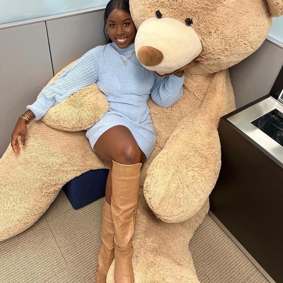 Baby blue sweater dress - Picture 3 of 8